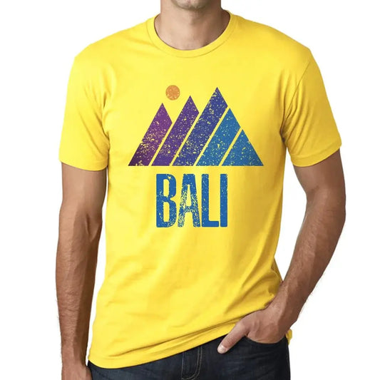 Men's Graphic T-Shirt Mountain Bali Eco-Friendly Limited Edition Short Sleeve Tee-Shirt Vintage Birthday Gift Novelty