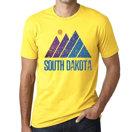 Men's Graphic T-Shirt Mountain South Dakota Eco-Friendly Limited Edition Short Sleeve Tee-Shirt Vintage Birthday Gift Novelty