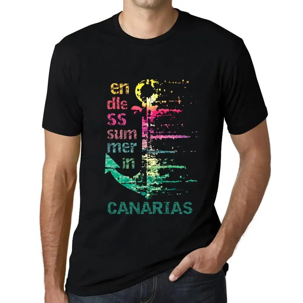 Men's Graphic T-Shirt Endless Summer In Canarias Eco-Friendly Limited Edition Short Sleeve Tee-Shirt Vintage Birthday Gift Novelty