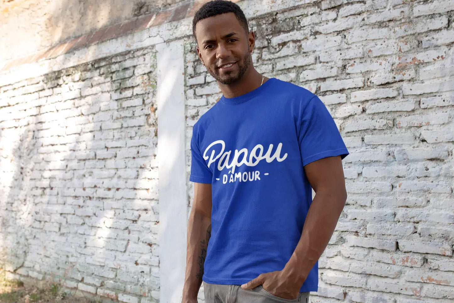 Men's Graphic T-Shirt Papou D'Amour T-Shirt