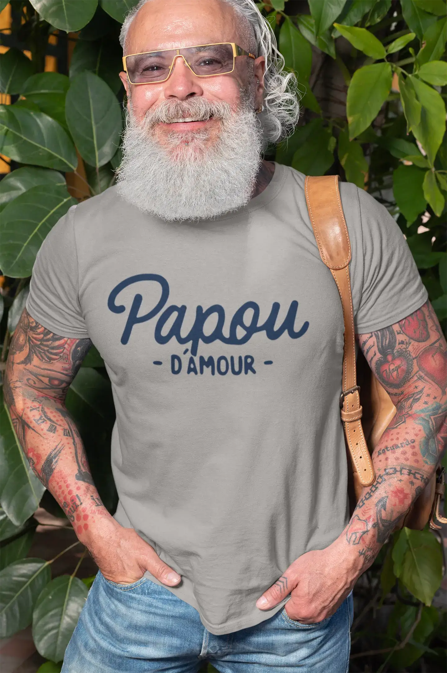 Men's Graphic T-Shirt Papou D'Amour T-Shirt