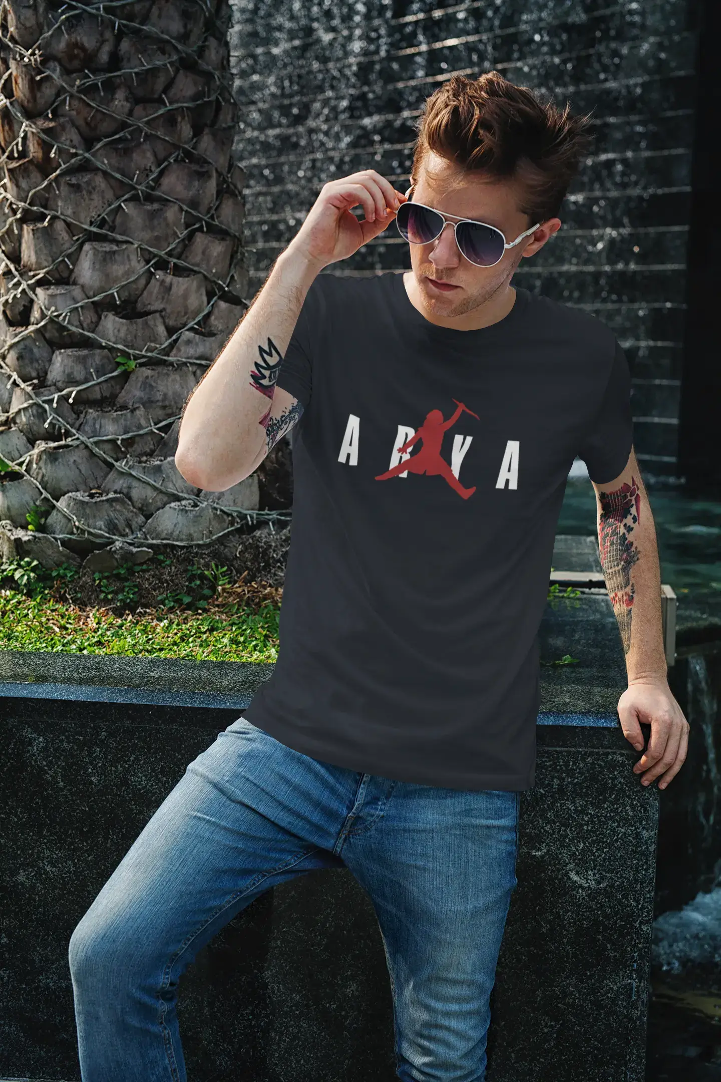 Men's Graphic T-Shirt Papou D'Amour T-Shirt