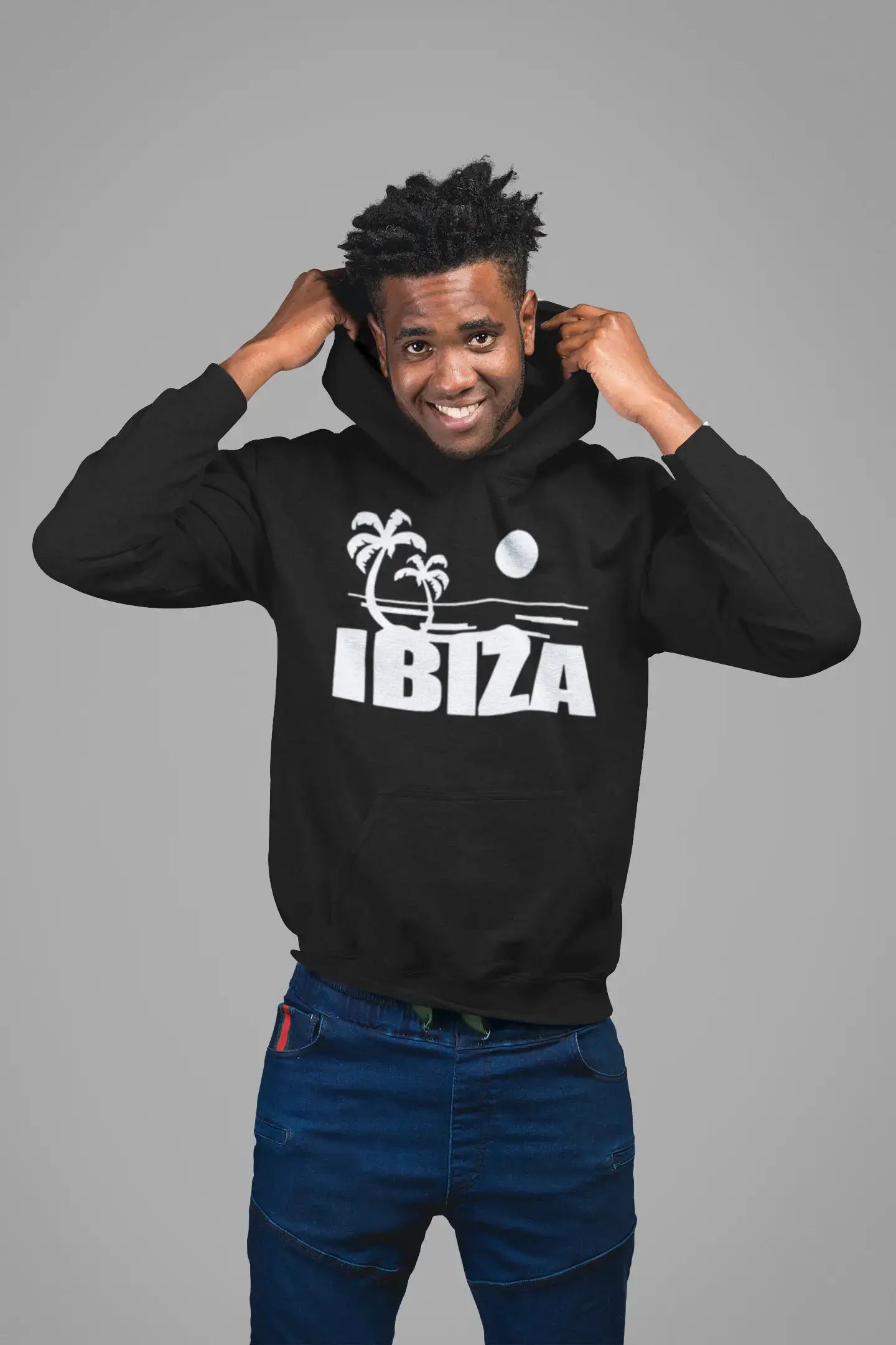 Men's Women's Printed Graphic Hoodie Ibiza