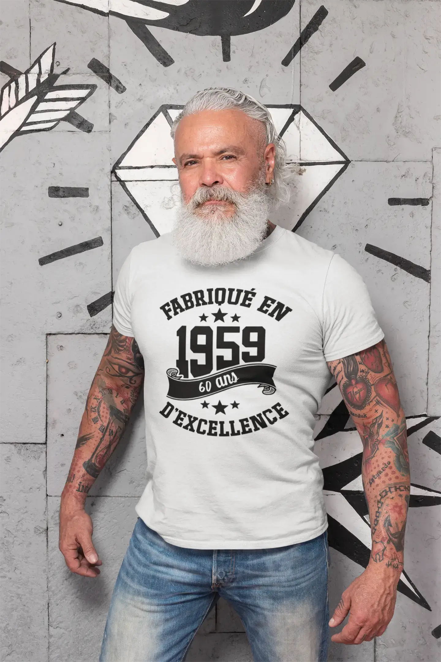 ULTRABASIC - Fabriqué en 1959, 60 Ans d'être Génial Unisex T-Shirt Army