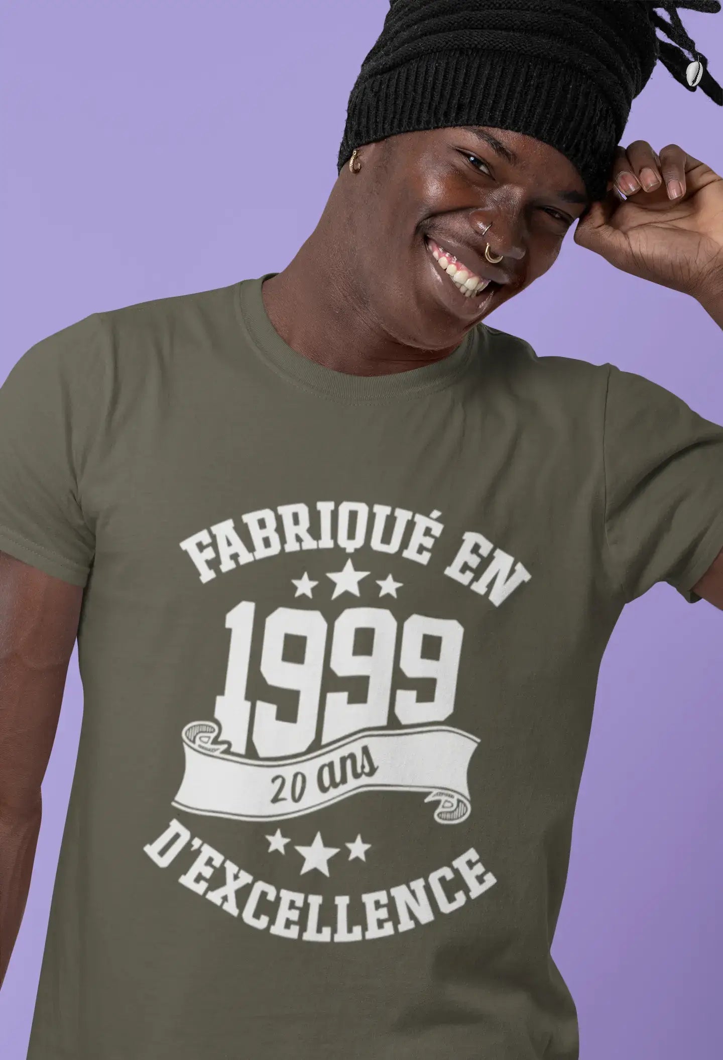 ULTRABASIC - Fabriqué en 1999, 20 Ans d'être Génial Unisex T-Shirt Gris Chiné