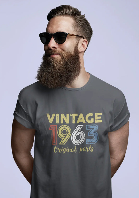 ULTRABASIC - Graphic Printed Men's Vintage 1963 T-Shirt Deep Black