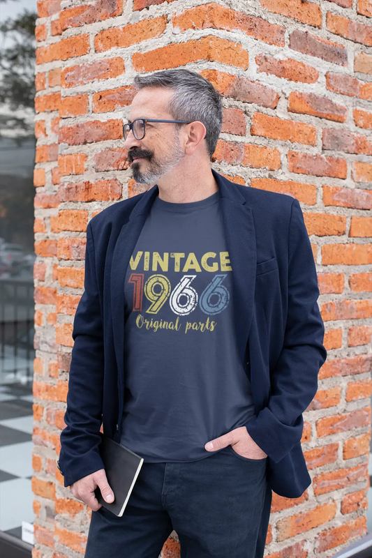 ULTRABASIC - Graphic Printed Men's Vintage 1966 T-Shirt Navy