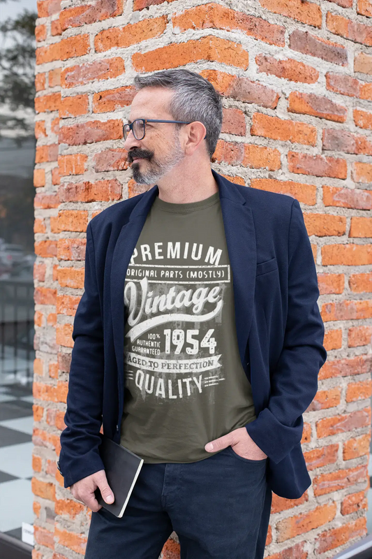 ULTRABASIC – <span>Grafisches</span> <span>Herren</span> -T-Shirt „1954 Aged to Perfection“ <span>als</span> <span>Geburtstagsgeschenk</span>