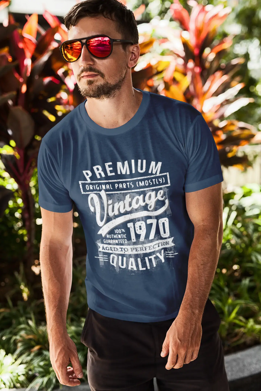 ULTRABASIC - Graphic Men's 1970 Aged to Perfection Birthday Gift T-Shirt