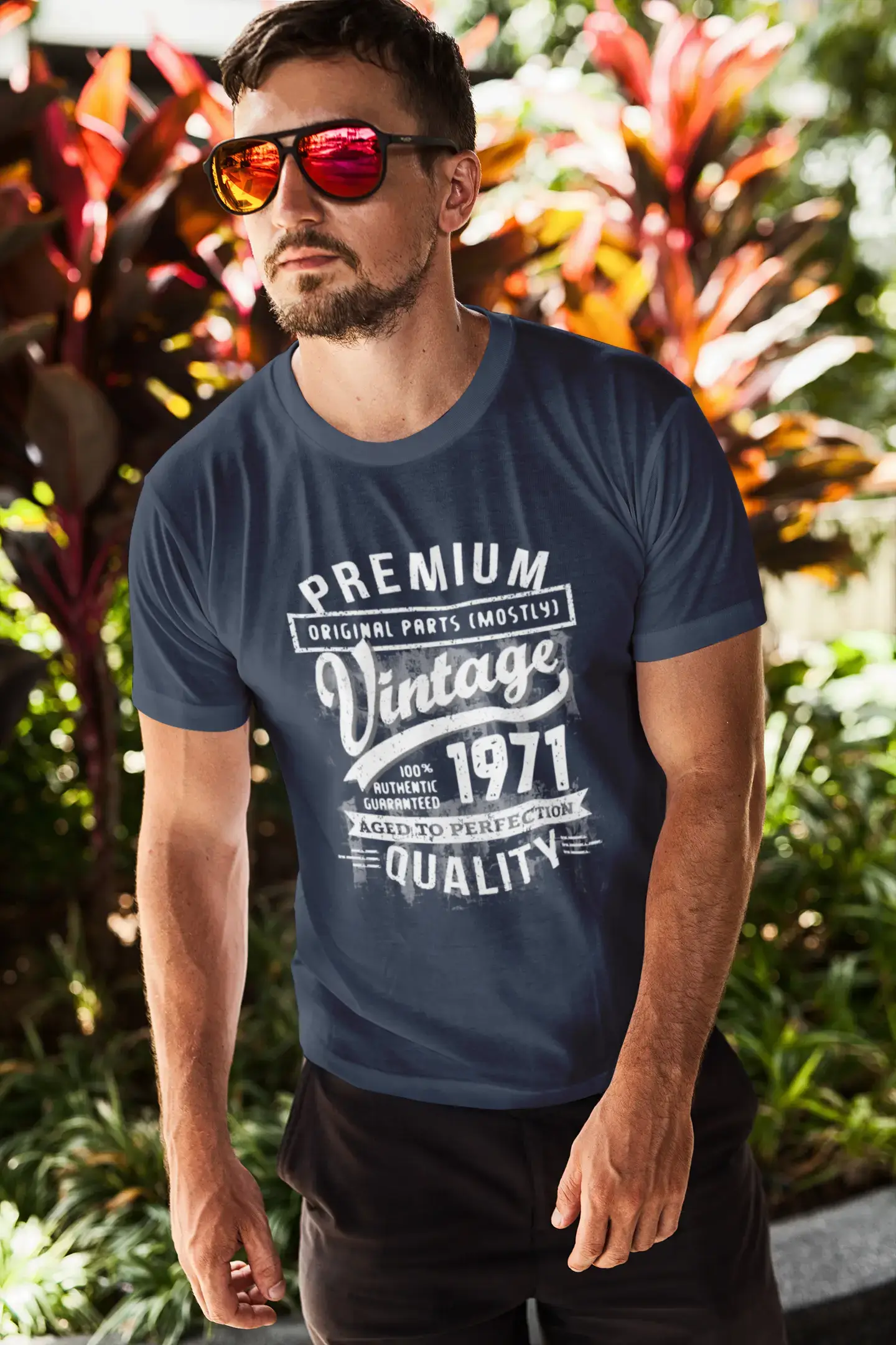 Ultrabasic - Homme T-Shirt Graphique 1971 Aged to Perfection Tee Shirt Cadeau d'anniversaire