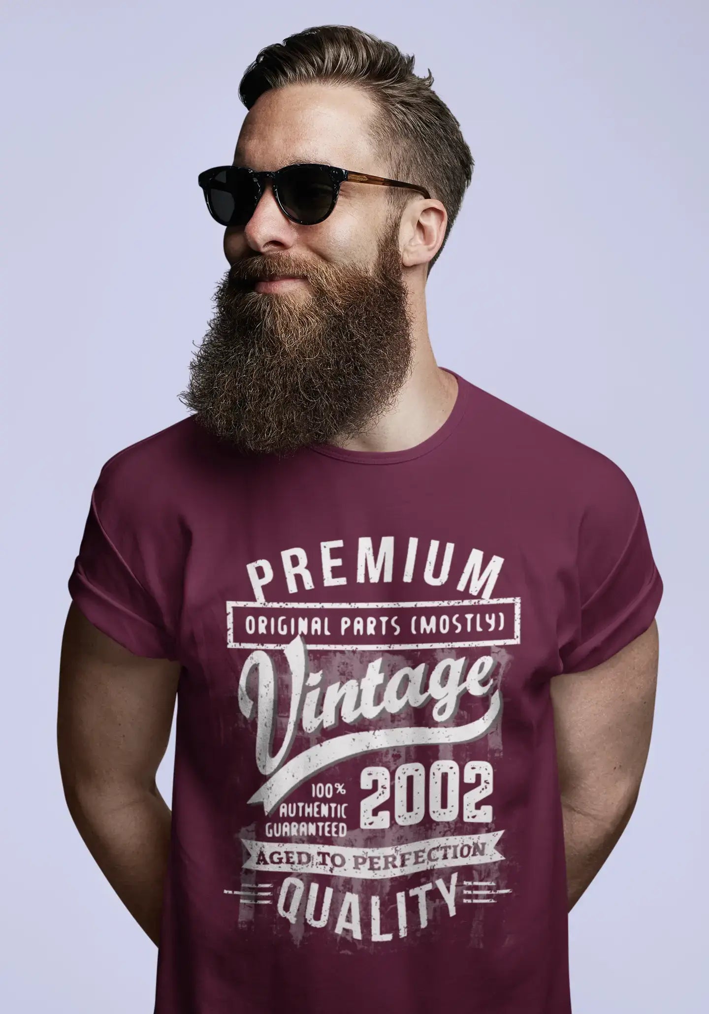 Ultrabasic - Homme T-Shirt Graphique 2002 Aged to Perfection Tee Shirt Cadeau d'anniversaire