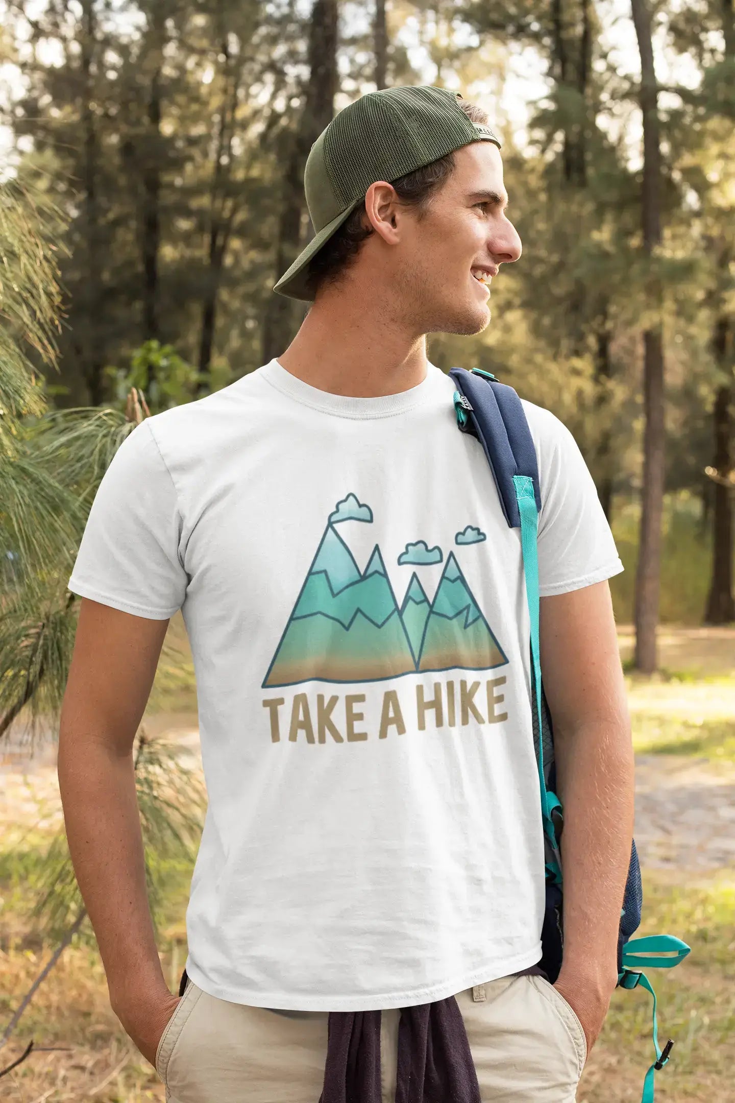 Ultrabasic - Homme Graphique Col V Tee Shirt Take a Hike