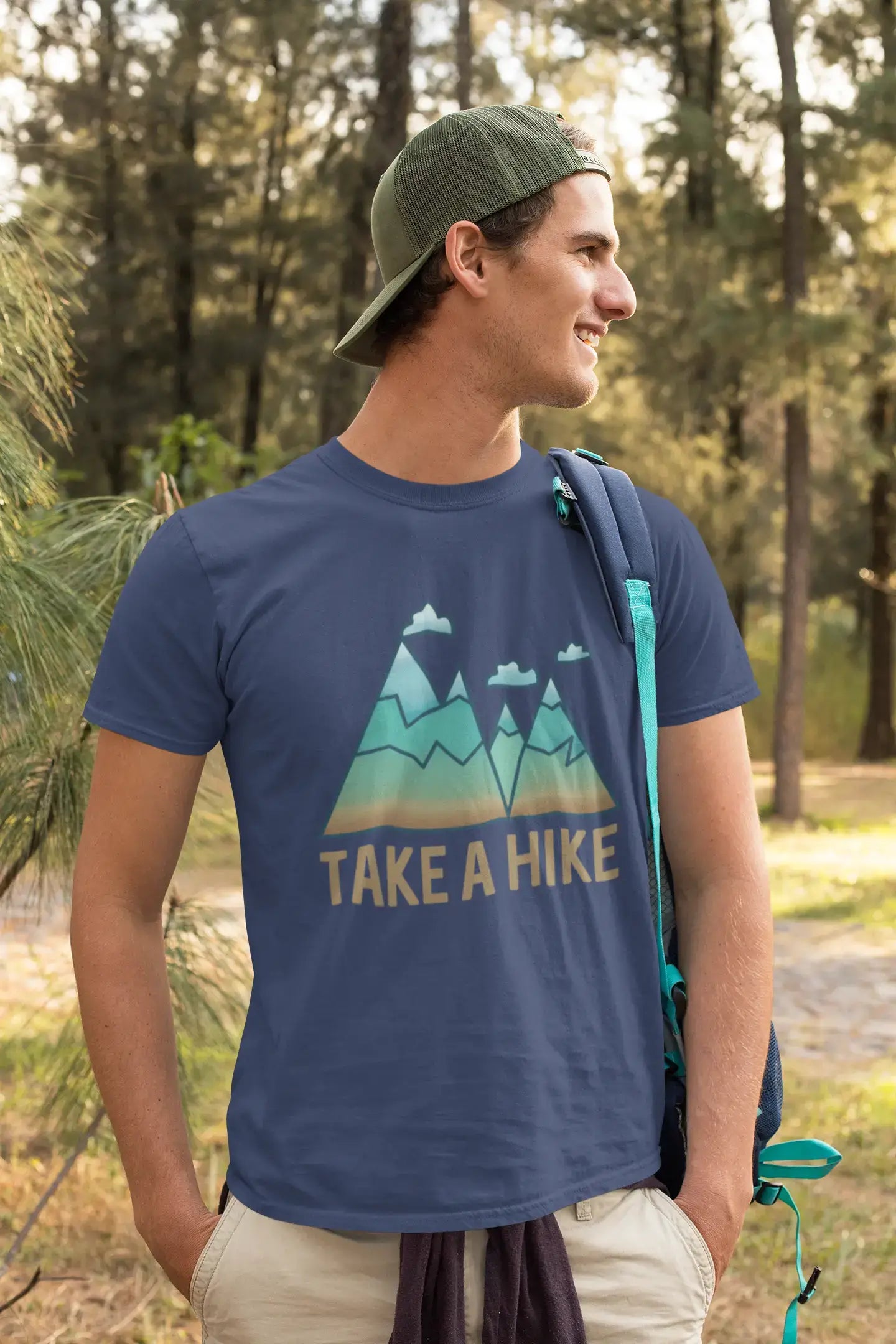 Ultrabasic - Homme Graphique Col V Tee Shirt Take a Hike