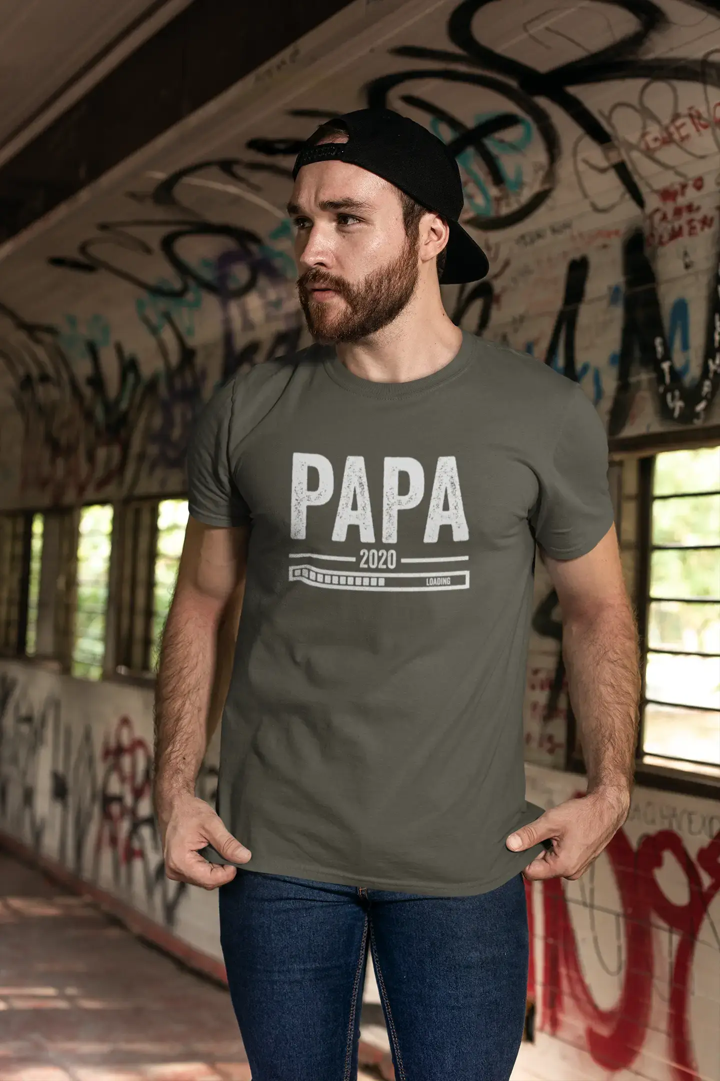 ULTRABASIC - Graphic Men's Papa Loading T-Shirt Gift Ideas