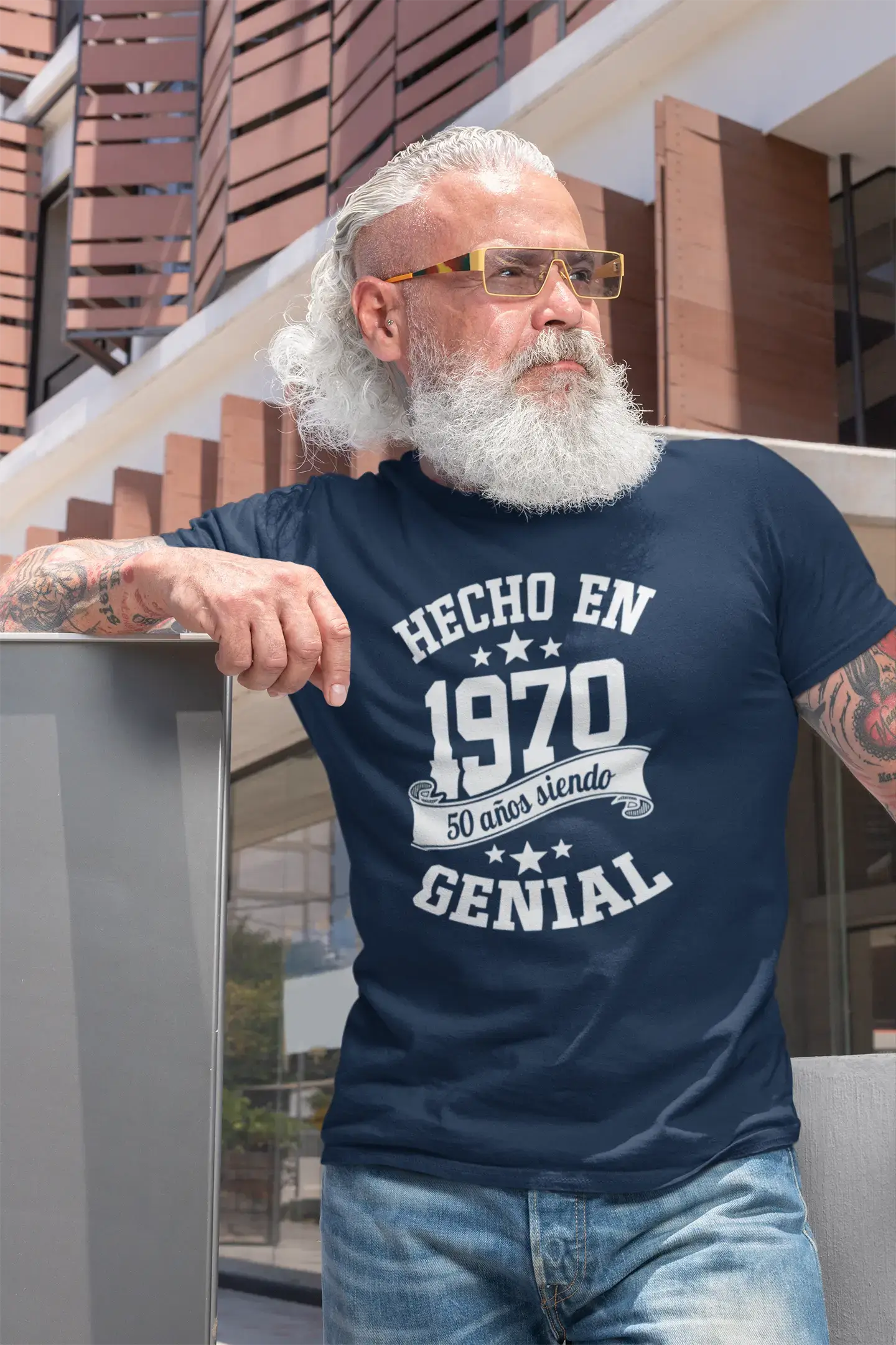 Men's Graphic T-Shirt Hecho en 1970, 50 años de ser Genial T-Shirt