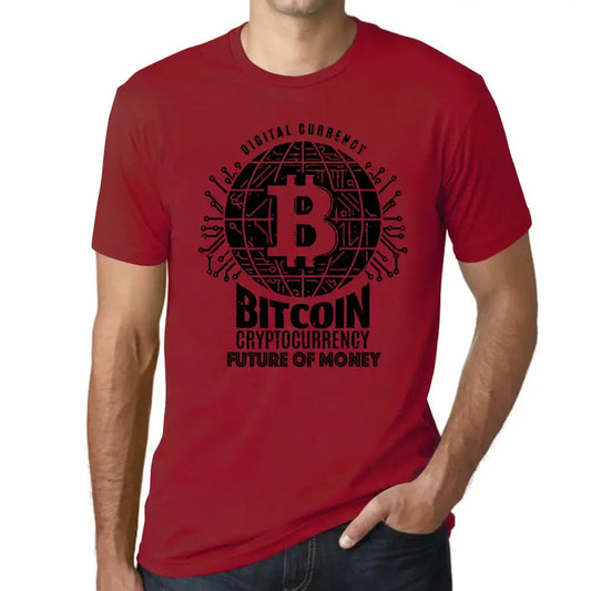 Men's Graphic T-Shirt Bitcoin Future Of Money Hodl Btc Crypto Eco-Friendly Limited Edition Short Sleeve Tee-Shirt Vintage Birthday Gift Novelty