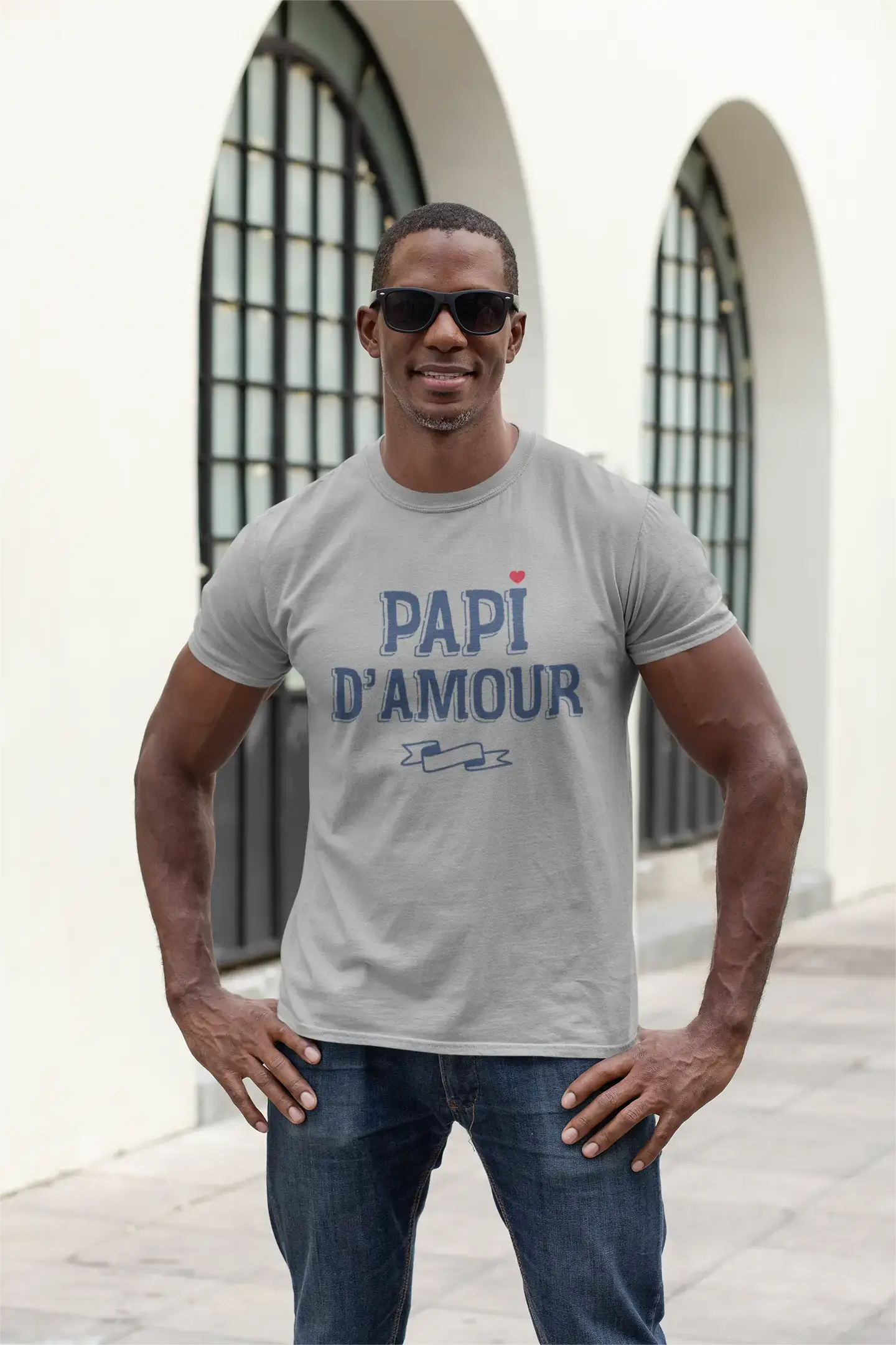 Herren T-Shirt Graphique Papi D'Amour Cadeau Imprimé T-Shirt