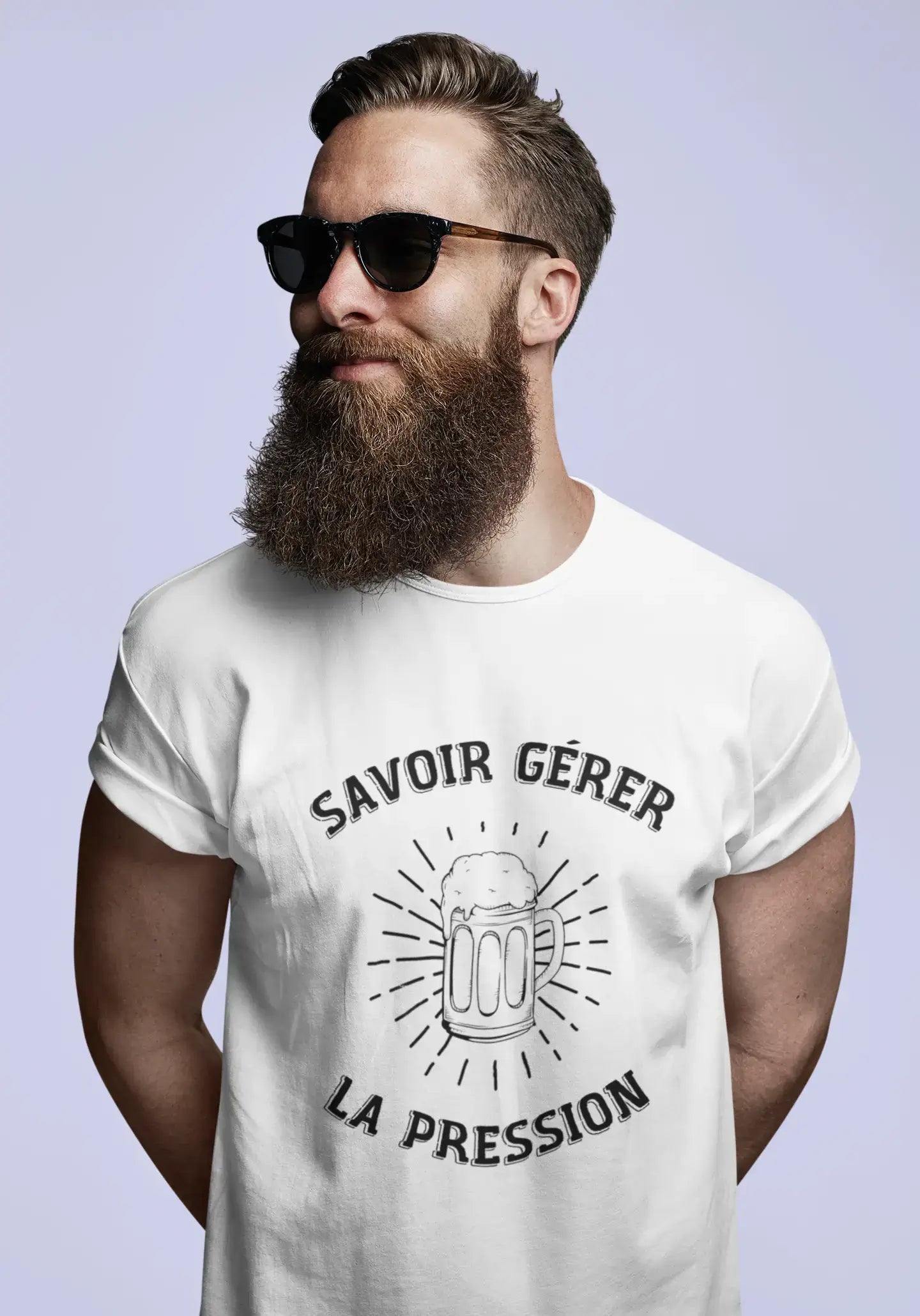 Men's Graphic T-Shirt Savoir Gérer la Pression Idea Gift