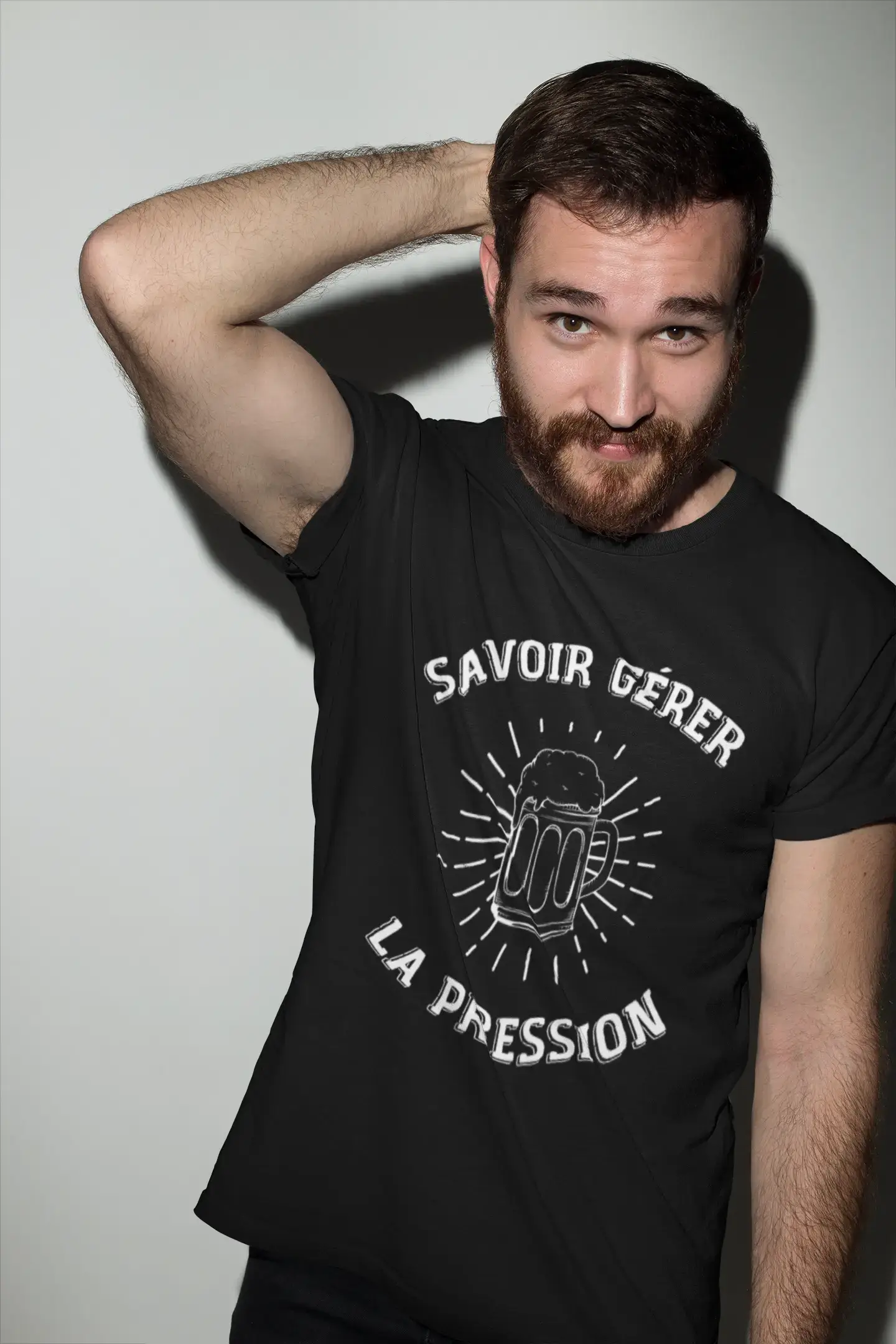 Men's Graphic T-Shirt Savoir Gérer la Pression Idea Gift