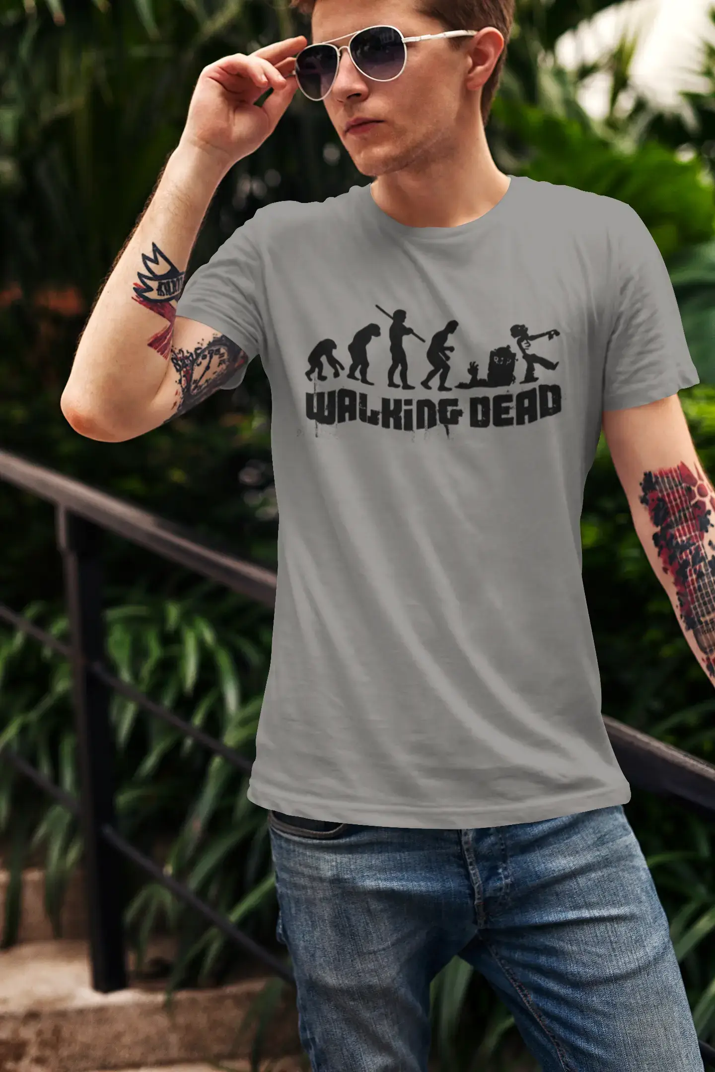 Men's Graphic T-Shirt Walking Dead Idea Gift