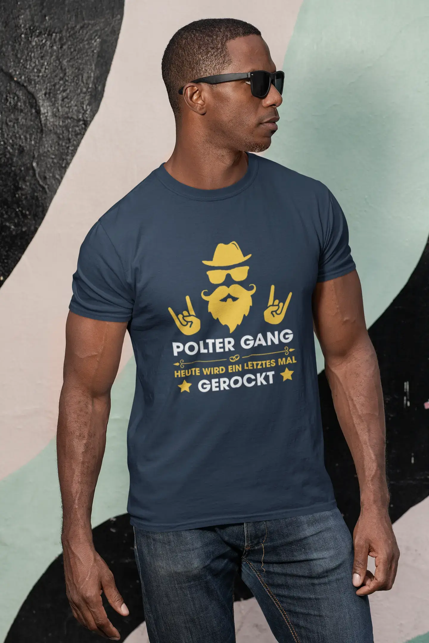 T-shirt <span>graphique</span> <span>homme</span> Polter Gang Gerockt idée <span>cadeau</span>