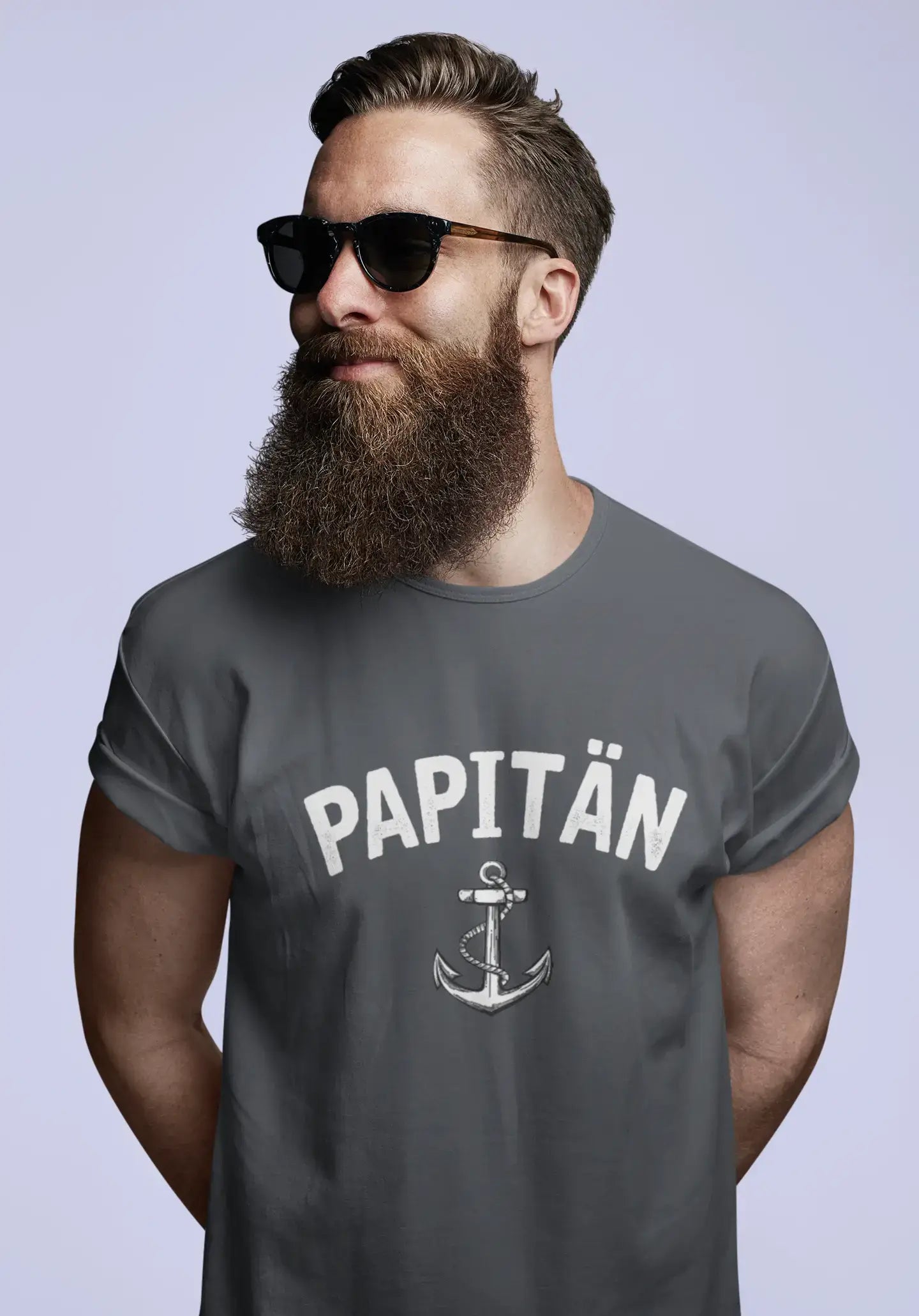 T-shirt <span>graphique</span> <span>homme</span> Papitän Anker idée <span>cadeau</span>