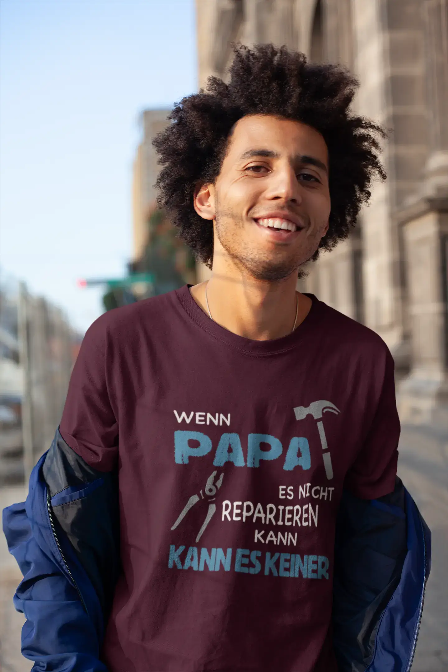 Men's Graphic T-Shirt Wenn Papa es Nicht Reparieren kann Gift Idea