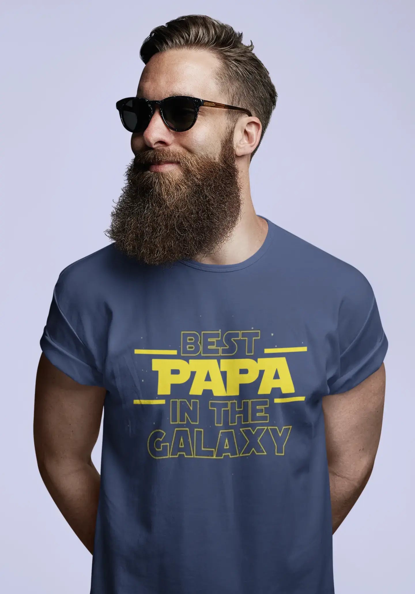 Men's Graphic T-Shirt Best Papa In The Galaxy Gift Idea