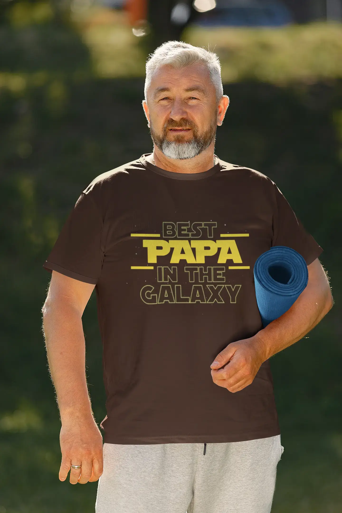 Men's Graphic T-Shirt Best Papa In The Galaxy Gift Idea