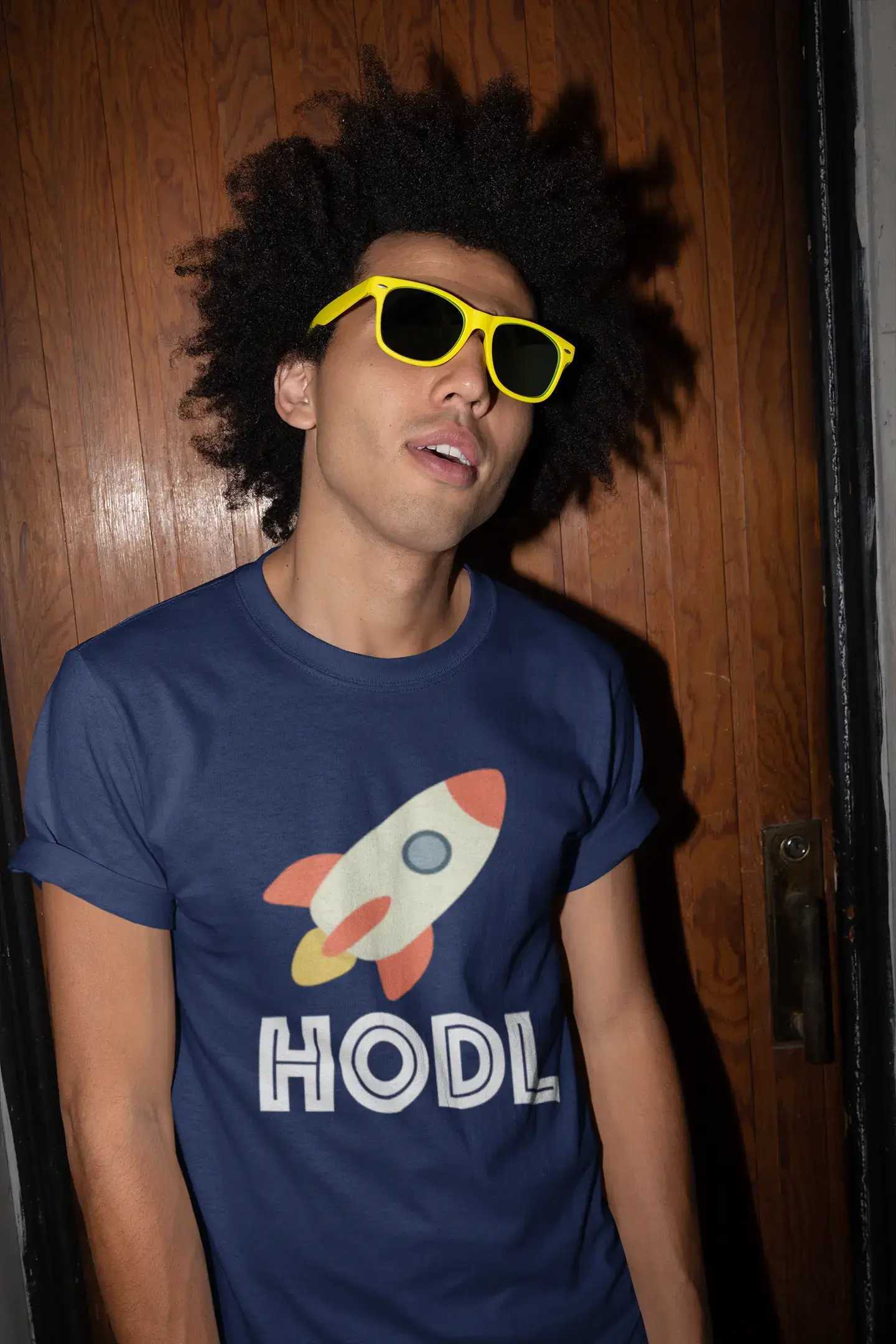 Men's Graphic T-Shirt Hodl To The Moon T-Shirt Crypto Tee Funny Traders Gift Idea