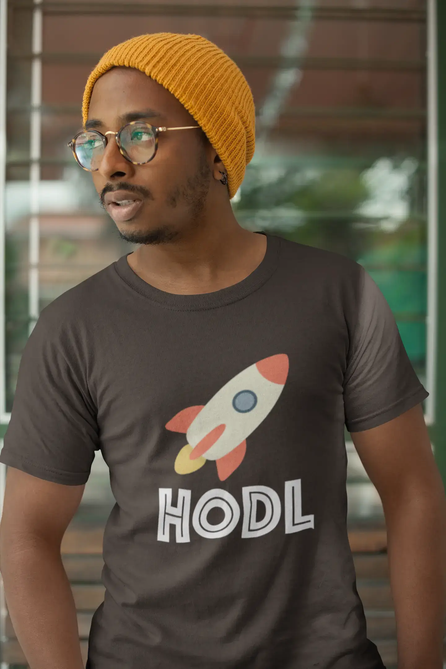 Men's Graphic T-Shirt Hodl To The Moon T-Shirt Crypto Tee Funny Traders Gift Idea