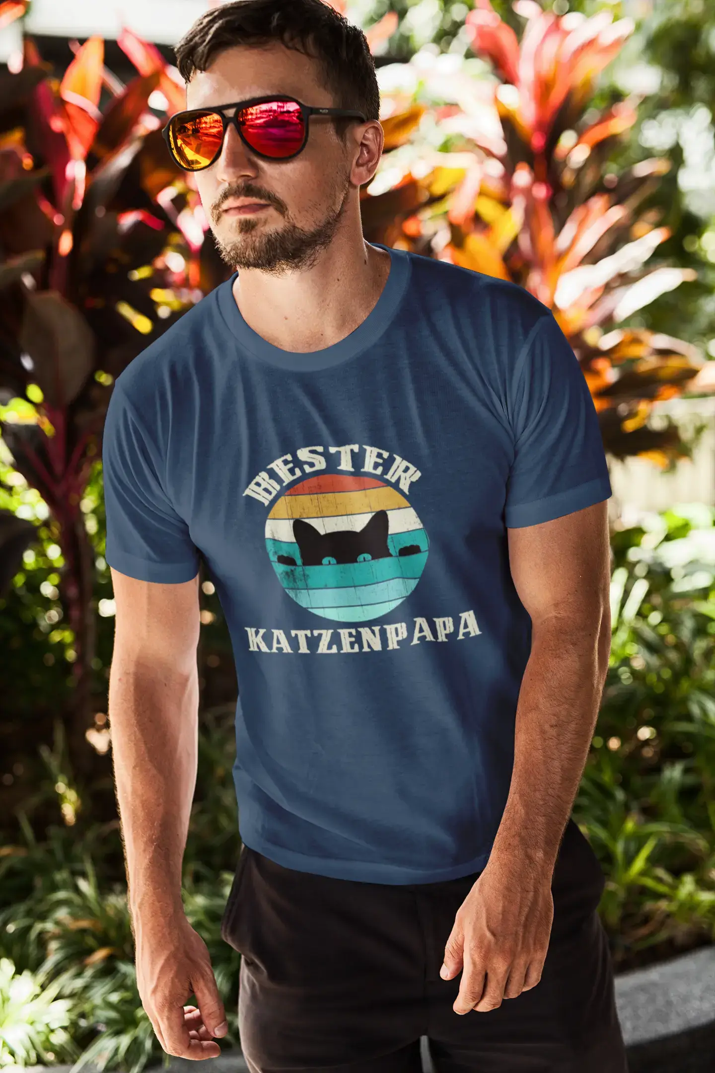 Men's Graphic T-Shirt Bester Katzenpapa Gift Idea