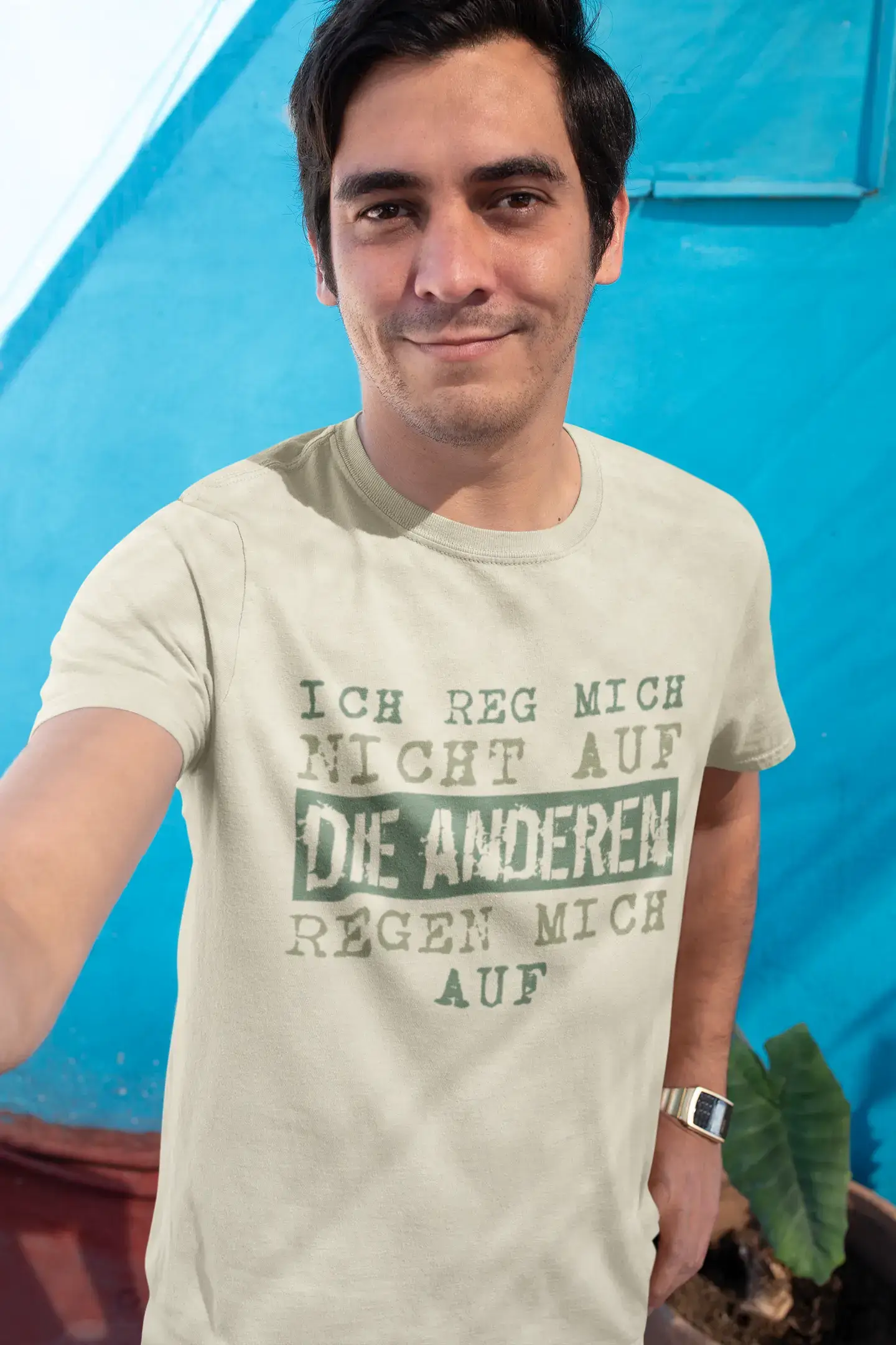 Men's Graphic T-Shirt Ich reg Mich Nicht auf Gift Idea