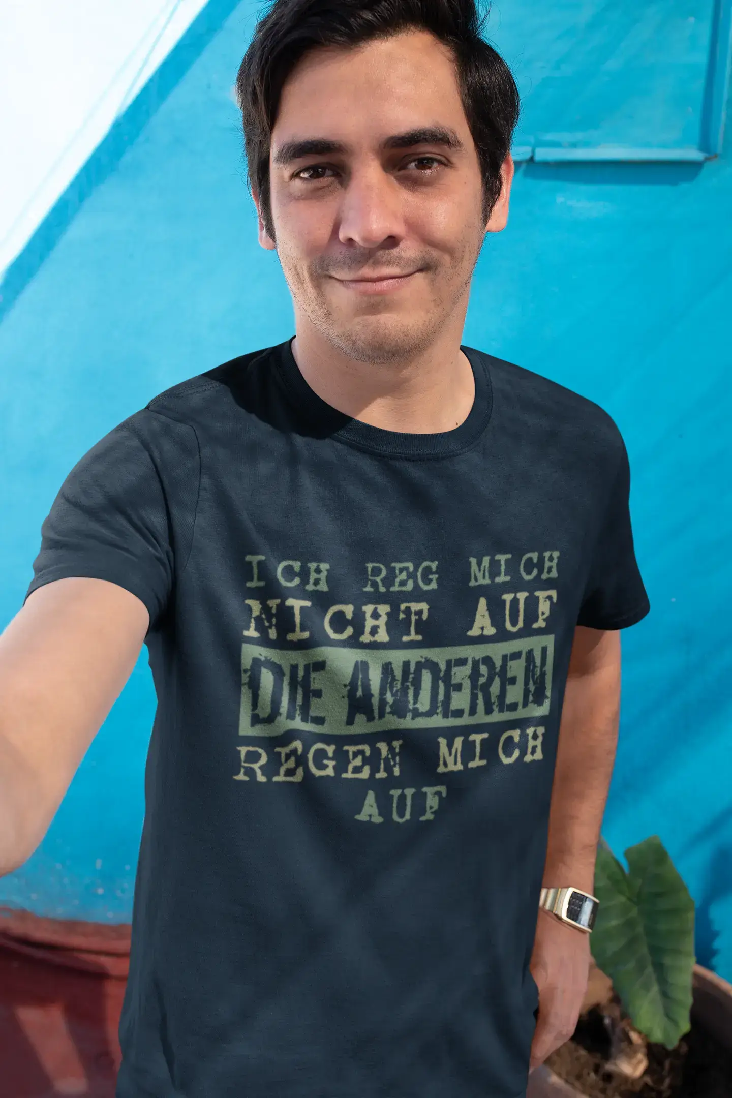 Men's Graphic T-Shirt Ich reg Mich Nicht auf Gift Idea