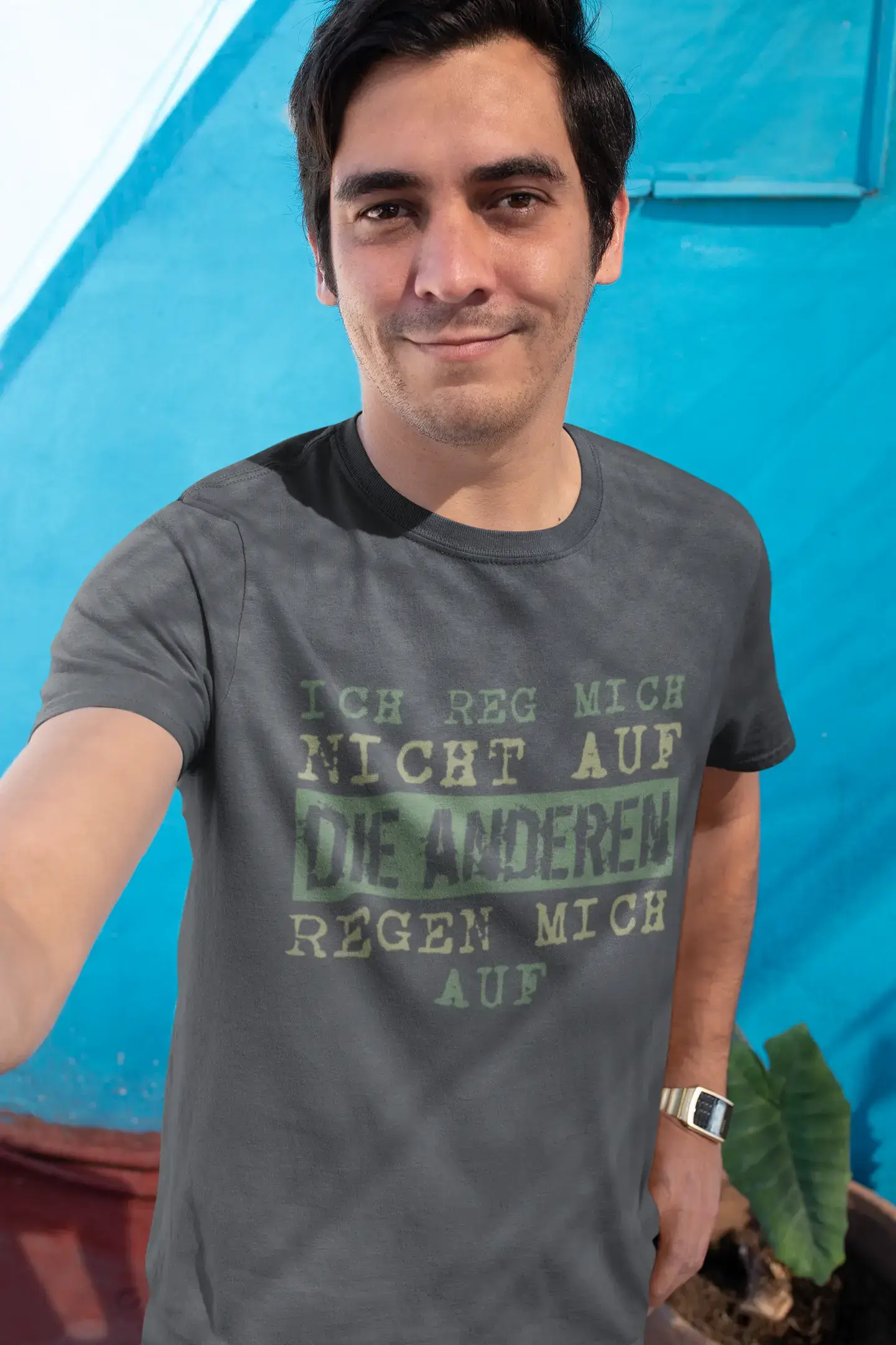 Men's Graphic T-Shirt Ich reg Mich Nicht auf Gift Idea