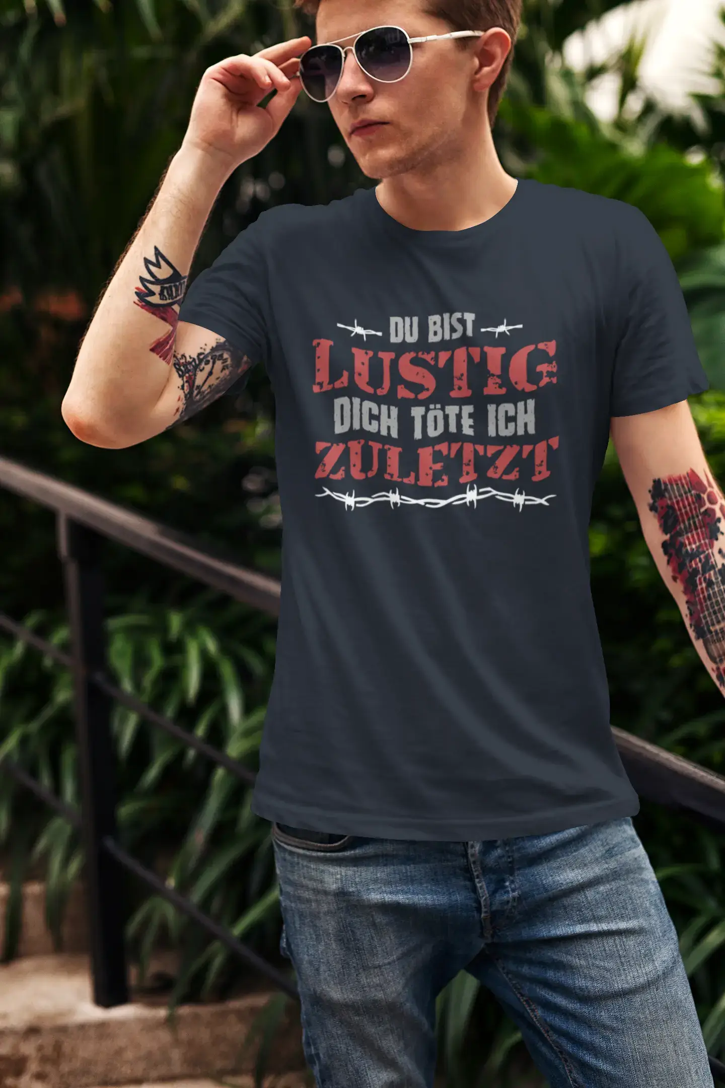 Men's Graphic T-Shirt Du bist lustig Gift Idea