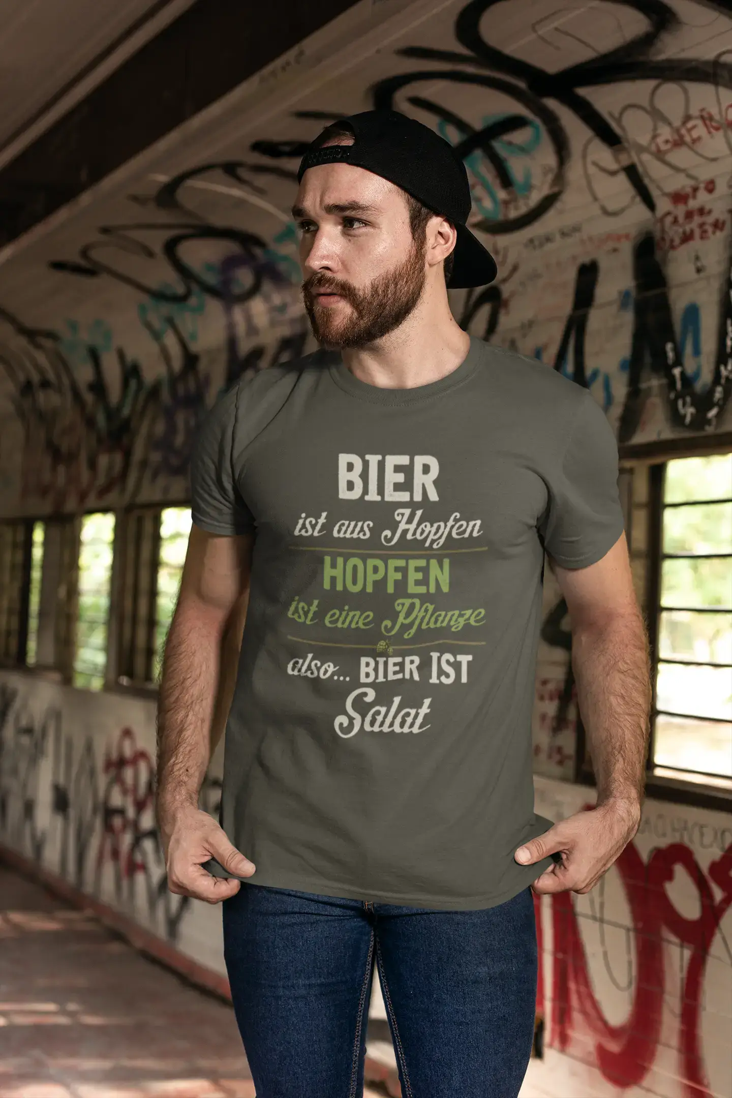 Men’s Graphic T-Shirt Bier ist Salat Gift Idea