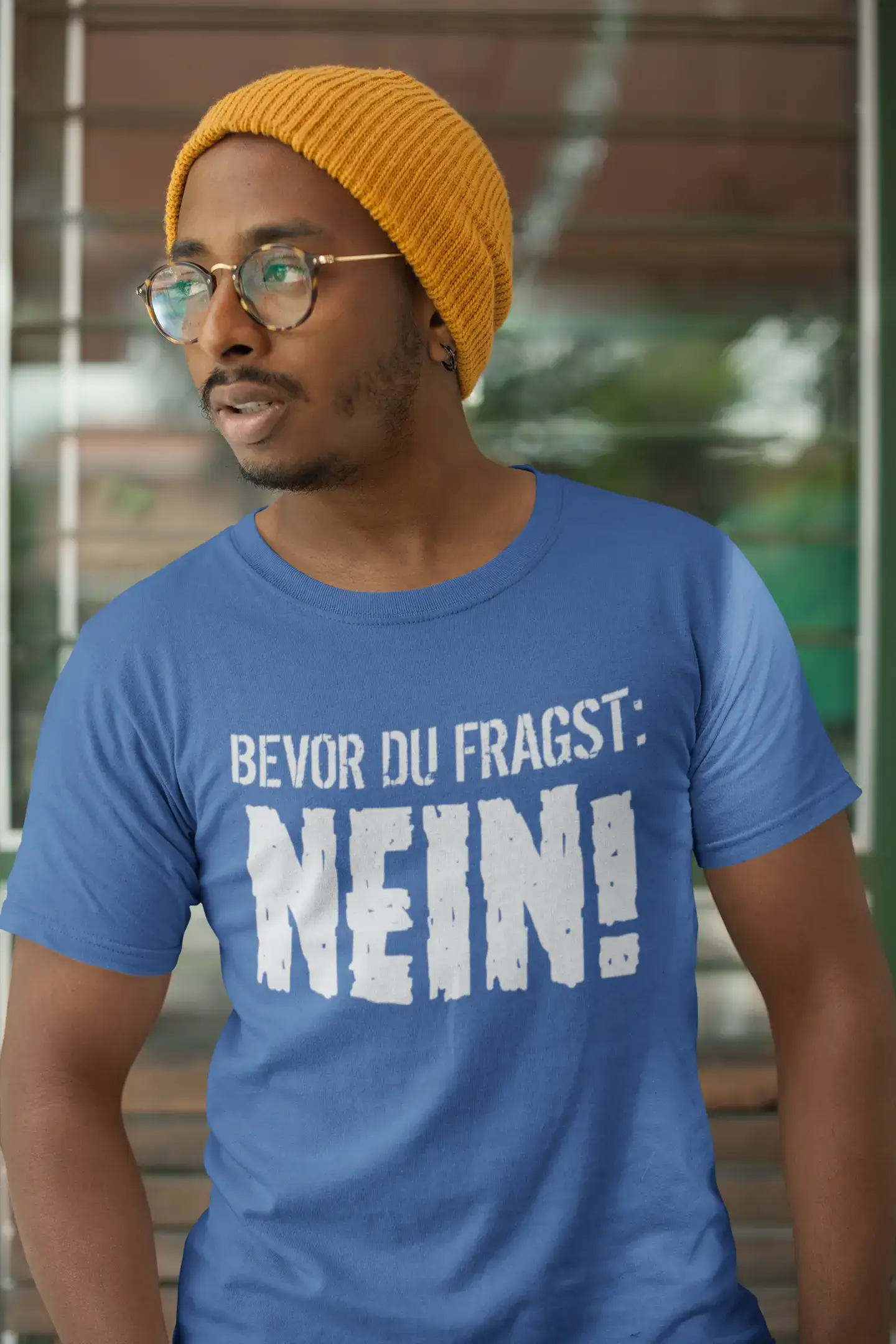 Men’s Graphic T-Shirt Bevor Du Fragst: Nein Gift Idea