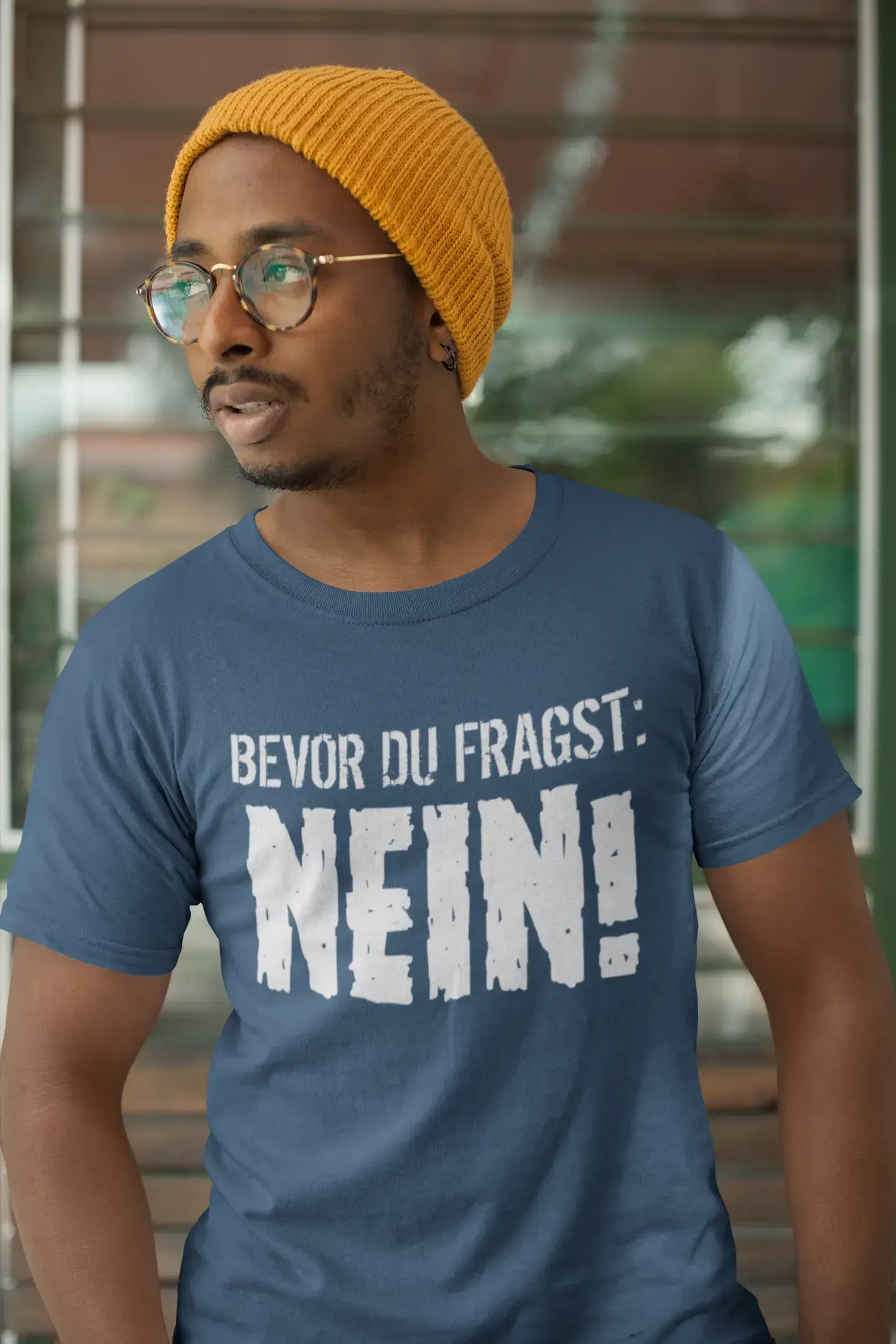 Men’s Graphic T-Shirt Bevor Du Fragst: Nein Gift Idea