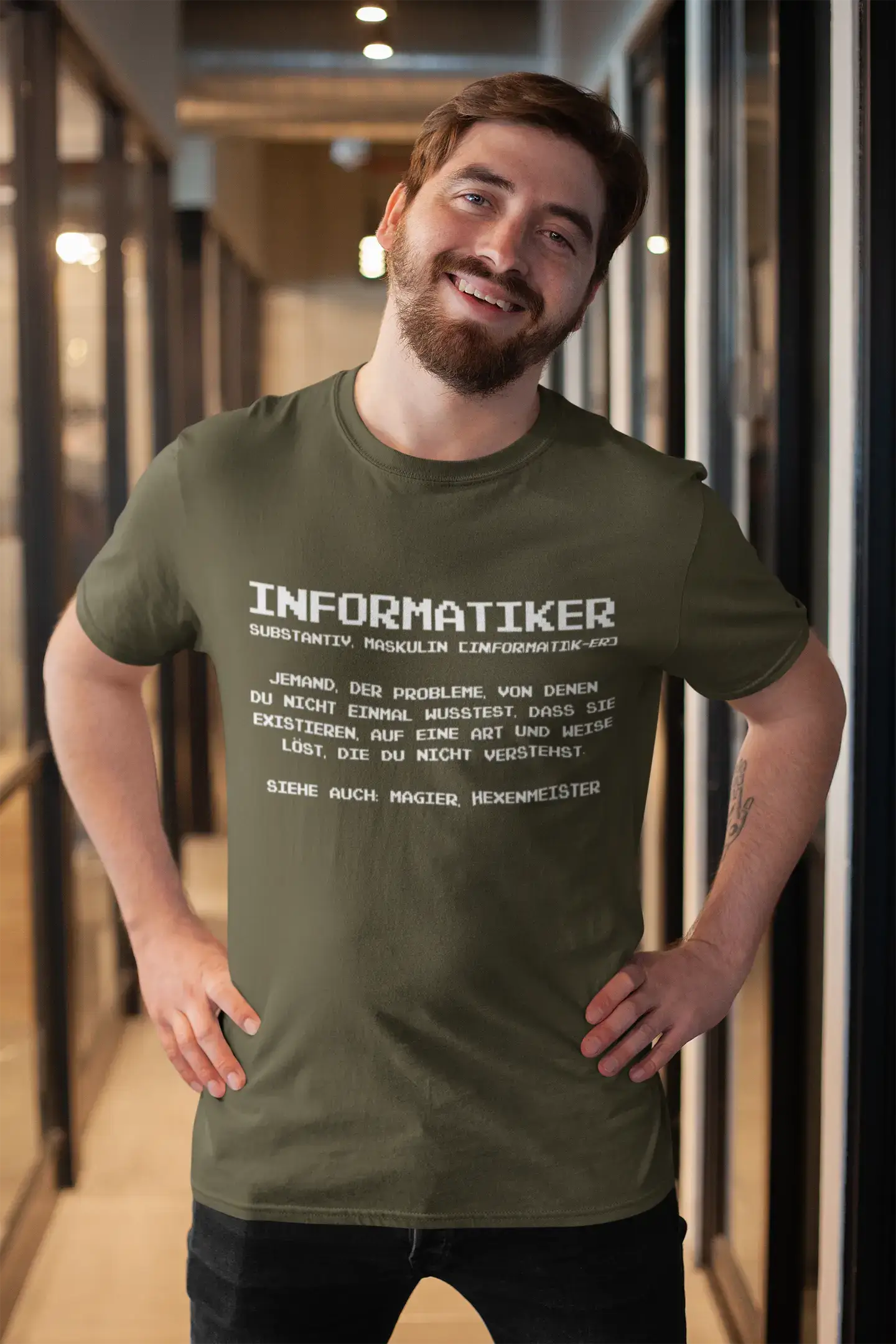 Men’s Graphic T-Shirt Informatiker Definition Gift Idea