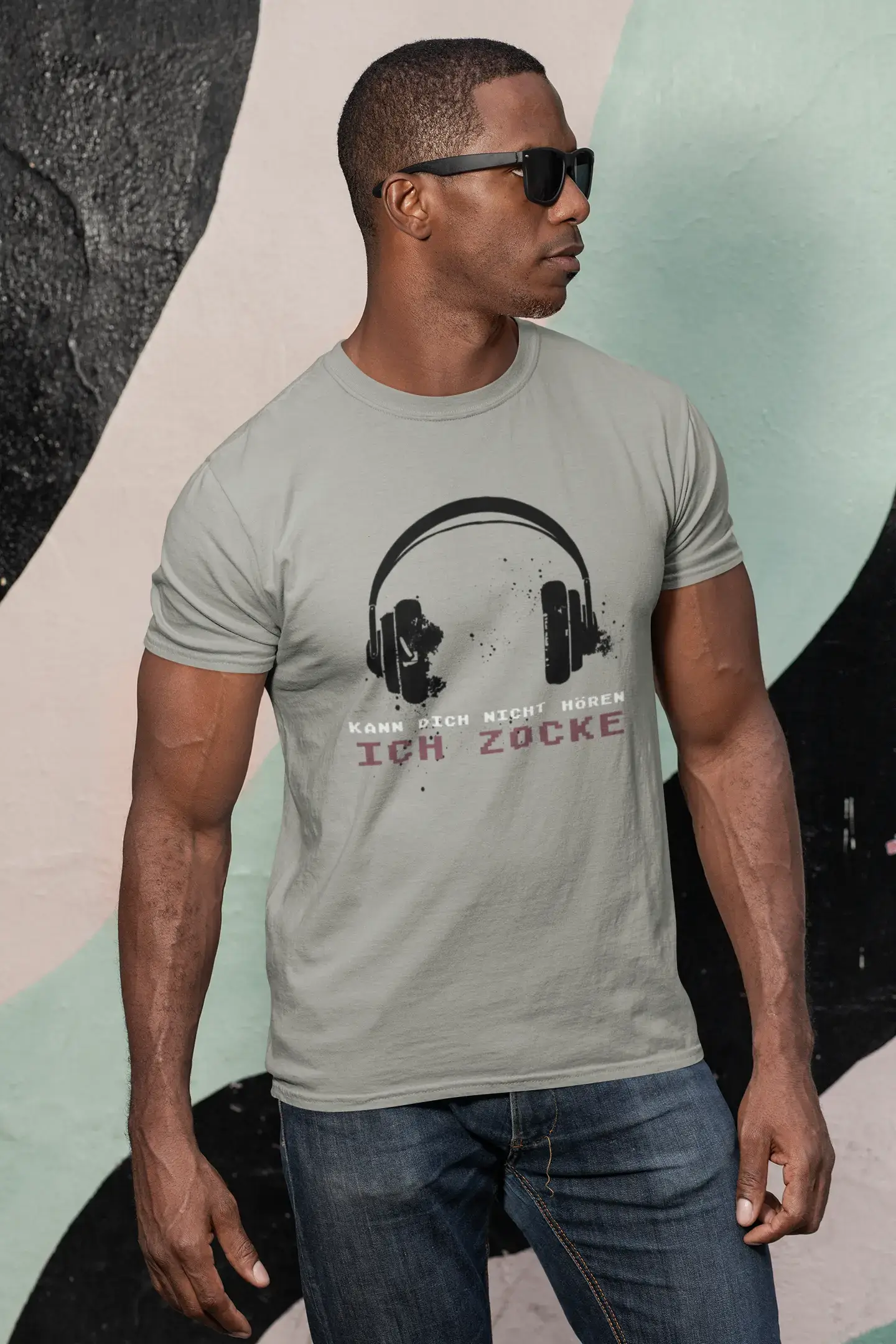 Men’s Graphic T-Shirt Kann Dich Nicht Hören - Ich Zocke Gift Idea