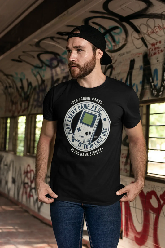 ULTRABASIC Old School Gamer Men's T-Shirt - Retro Game Society - Gaming Tee