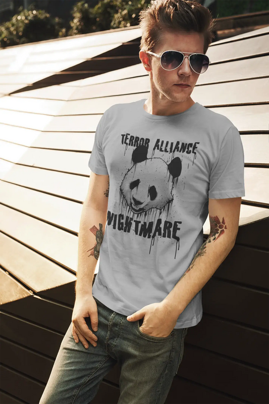 ULTRABASIC Herren-Grafik-T-Shirt Terror Alliance Nightmare – Panda-Shirt für Männer