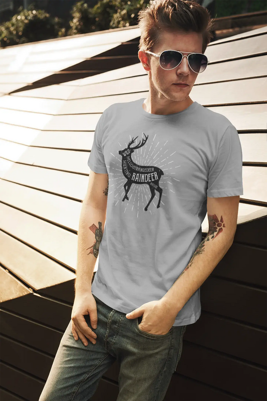 ULTRABASIC T-shirt graphique pour homme Raindeer - Chemise Nature Wild Hunter pour homme