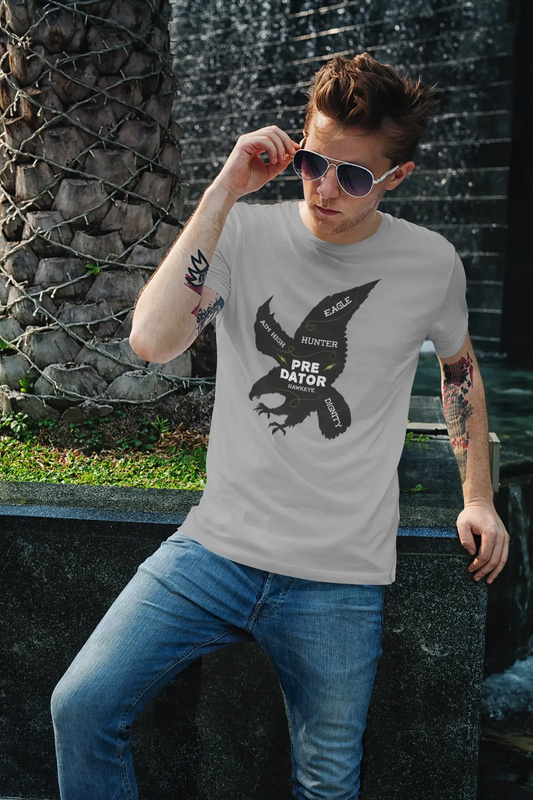 ULTRABASIC Herren-Grafik-T-Shirt Predator Hawkeye – Hunter Eagle-Shirt für Herren