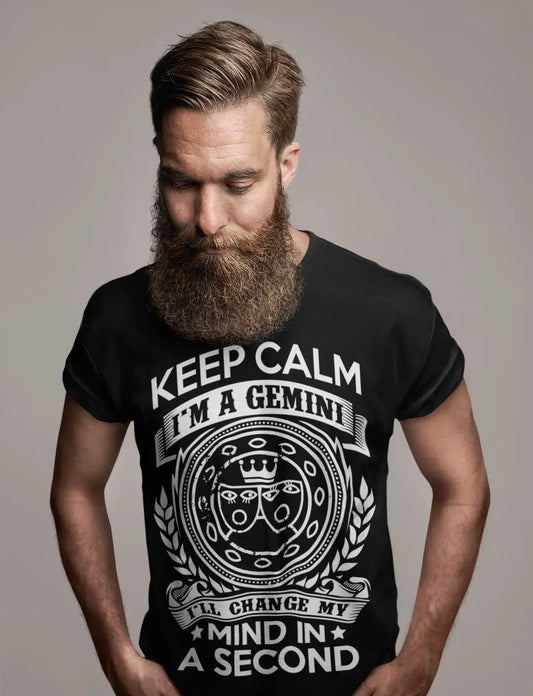 ULTRABASIC T-Shirt Homme Keep Calm I'm a Gemini - Anniversaire Signe du Zodiaque Chemise