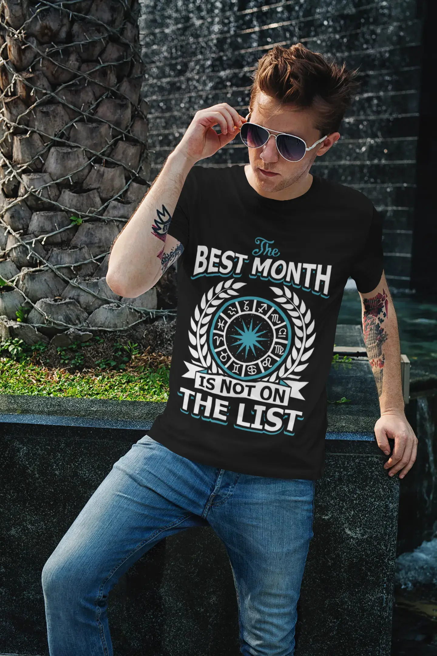 ULTRABASIC Men's T-Shirt Best Month is Not on the List - Birthday Zodiac Sign Shirt