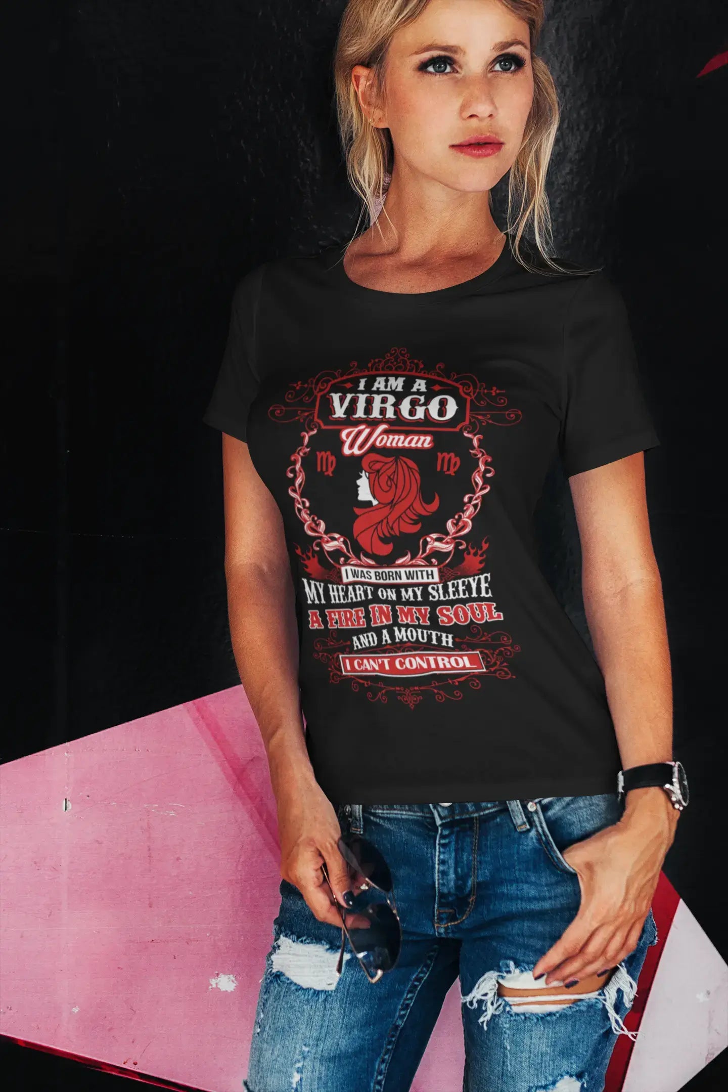 T-Shirt Bio Femme ULTRABASIC Je suis une Femme Vierge - Chemise Zodiaque Drôle