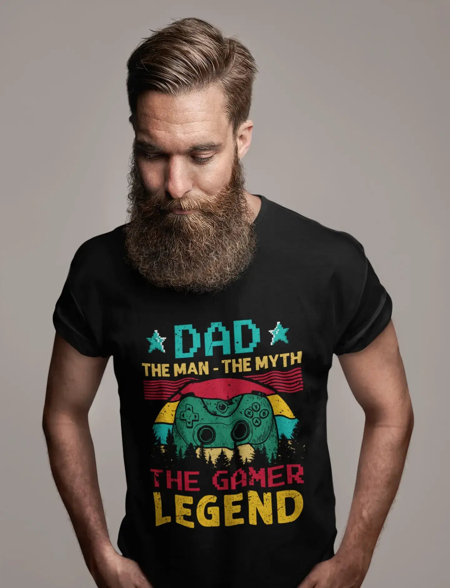 ULTRABASIC Men's T-Shirt Dad The Gamer Legend - Dad Gamers - Gift for Father's Day