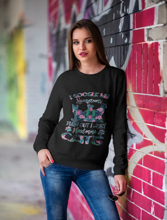 ULTRABASIC Women's Sweatshirt Need More Cats - Sully For Cat Lovers - Cat Paws